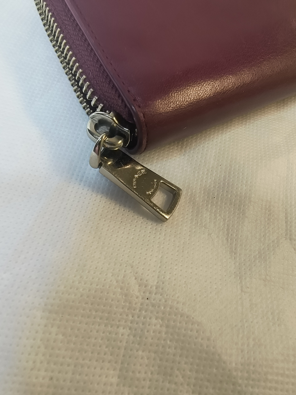 COACH Plum Zip-Around Leather Wallet - Picture 10 of 10